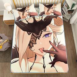 ACOSDARY Impacto de Genshin: La Signora sacar la lengua Colchón, Microfibras de impresión 3D Alfombrilla de seda de hielo de anime, almohadilla de enf características