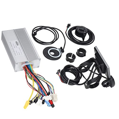 Uxsiya Kit de Controlador Modificado de Batería de Litio para Bicicleta, Carcasa de Metal 30a Conjunto de Controlador de Motor de Bicicleta Eléctrica 