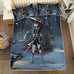 ACOSDARY Impacto de Genshin: Scaramouche Espada samurai Colchón, Microfibras de impresión 3D Alfombrilla de seda de hielo de anime, almohadilla de enf precio