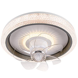 CATA-MEDICA Fan Light 96W Romántico Atenuación sin electrodos Accesorios de iluminación Velocidad Ajustable 360 ° Rotación del Ventilador Control Remo características