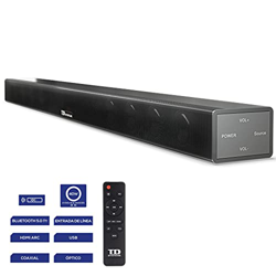 TD Systems SB40E11 - Barra de Sonido de 40W. Entrada Digital óptica, coaxial, HDMI, línea Jack 3.5, Bluetooth 5.0, y USB. precio