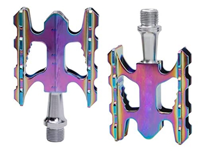 FIVENUM Pedales de Bicicleta Plegables Rodamientos sellados for Aluminio Antideslizante MTB La Carretera BMX Pedales de Bicicletas universales (Color 