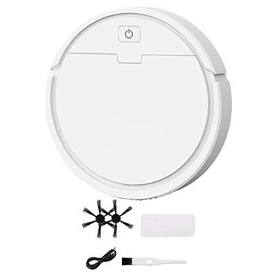 Hellery Robot Aspirador Inteligente, aspiradora, Barrido, fregado, Fuerte succión, 90 Minutos de Funcionamiento, 1200mAh, aspiradora robótica para Pel