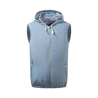 YOGYE Aire Acondicionado Chaquetas de Refrigeración para Al Aire Libre,excelente secado rápido,protección solar y transpirabilidad.la ropa tiene una f