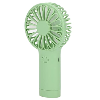 Qinlorgo Ventilador pequeño, Ventilador portátil Recargable USB de 2 velocidades, eficiente para Llevar en la Oficina