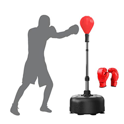 YLWX Saco De Boxeo Velocidad Reflejo, Bolsa De Boxeo De Pie For Adultos, Equipos De Boxeo De Bolsas For Entrenar En Casa (Color : Negro) en oferta