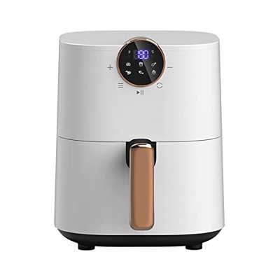 freidora Blanco/Azul Smart Air 4.5L Hogar 1300W Pantalla táctil LCD X 6 Menús preestablecidos Grandes (Color : Wit) (Wit)