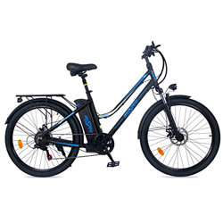 26'' Bicicleta Eléctrica Urbana, E Bike Batería de Litio 36V 10,4AH, Shimano 7 Velocidades, Carga Completa 5 h, Velocidad máxima 25 km/h, Genial Para  precio
