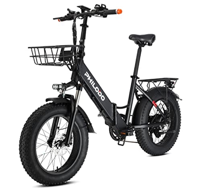 Bicicletas Electricas Plegables, 250W E-Bike de Off-Road Fat De Frenos Hidráulicos, Batería Litio 48V 13Ah (624Wh) 70KM, con Neumático Gordo 4.0'', Ce