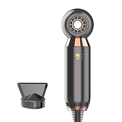 ABHI Secador de Pelo Air Iónico 1000W con Ventilador Sin Hojas 2 Niveles Velocidades Viento Caliente / Frio Secado Rápido Salón Hogar Soplador para Ho