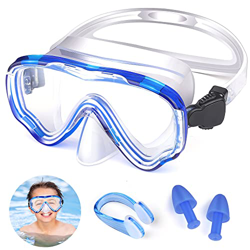 Gafas de Natación, Máscara de Buceo para Niños, Antivaho, Anti-UV, Máscara Buceo Ajustable, Gafa de Buceo con Juntas de Silicona, Visión de 180°, Másc precio