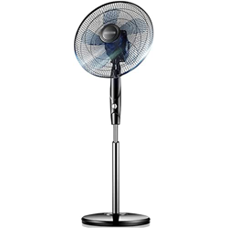 Habiba Ventiladores de pie Ventilador de Torre de oscilación automática Configuración de 3 velocidades Motor de CC Ventilador de Piso de Pedestal Ajus en oferta