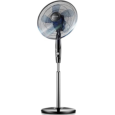Habiba Ventiladores de pie Ventilador de Torre de oscilación automática Configuración de 3 velocidades Motor de CC Ventilador de Piso de Pedestal Ajus