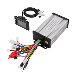 BuyWeek Controlador sin escobillas para Patinete eléctrico, Controlador de Motor sin escobillas de Onda sinusoidal para Bicicleta eléctrica de 48V/64V características