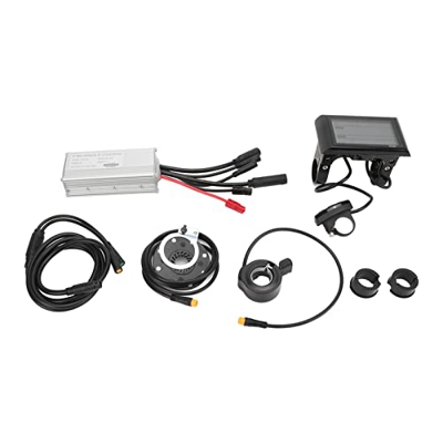 BuyWeek Controlador de Motor de Bicicleta eléctrica, Controlador de Motor de Velocidad de Scooter eléctrico de 36V 48V 22A con Panel S900 1 a 2 Cable 
