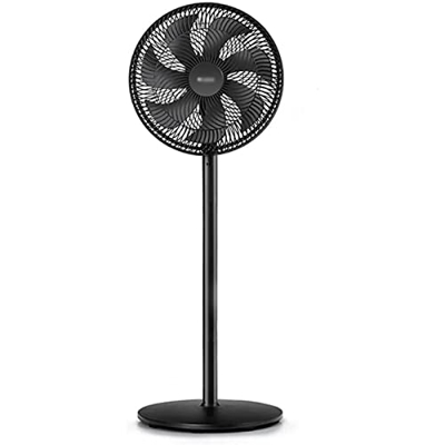 Habiba Ventilador de Pedestal de pie Ventilador de Torre de Motor de CC silencioso Ventilador de 3 velocidades Ajustable 50W 14 '' para Dormitorio y O