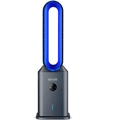 Habiba Ventilador de Torre de enfriamiento silencioso Pedestal de oscilación automática Control Remoto Purificación de Aire de 4 velocidades y Ventila