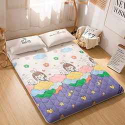 XJZHANG Colchón De Futón De Piso Japonés, Colchoneta Portátil para Dormir, Colchón para Acampar, Colchón Enrollable Plegable para Niños Y Niñas, Colch precio