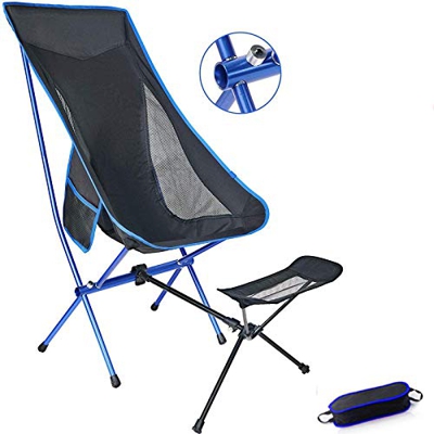 FMOPQ 330lbs Durable Portátil Ligero Respaldo Alto Sillas de Camping Plegables para Adultos y niños Mochilero Senderismo Camping al Aire Libre Picnic 