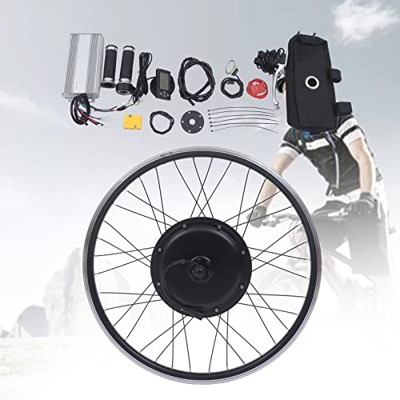 Kit de conversión para bicicleta eléctrica de 26 pulgadas, rueda trasera de 1500 W, 48 V, con pantalla LCD, para bicicletas de 26 pulgadas