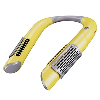 Ventiladores portátiles aspas, manos libres, ventilador cuello sin aspas, 1600 mAh, USB personal recargable, rotación libre 360 °, velocidad viento 3 