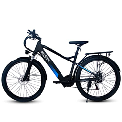 26‘’ Bicicleta Eléctrica de Montaña, Bicicleta Eléctrica E-MTB Velocidad Máxima 25 km/h, 7 Velocidades, Batería de Litio 48V 7,5Ah/250w, 45N.m, Pantal características