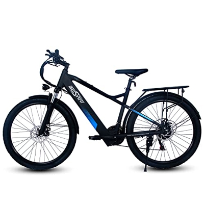 26‘’ Bicicleta Eléctrica de Montaña, Bicicleta Eléctrica E-MTB Velocidad Máxima 25 km/h, 7 Velocidades, Batería de Litio 48V 7,5Ah/250w, 45N.m, Pantal