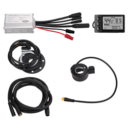 BuyWeek Controlador de Motor de Bicicleta eléctrica, 36V 48V 15A Controlador de Velocidad común con Panel S866 1 a 2 Cable Kit Totalmente Impermeable  características