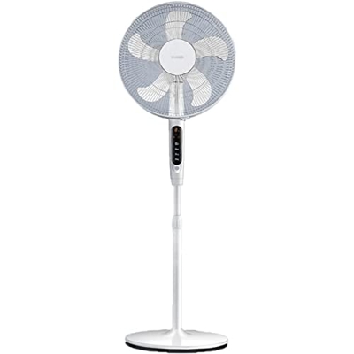 Habiba Ventilador de Torre Oscilante de 13 velocidades Soporte de Pedestal Ajustable Ventiladores Control Remoto para Dormitorio y Oficina en el hogar