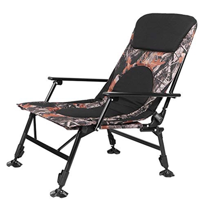 FMOPQ Sillón reclinable de Alta Resistencia para Exteriores, Silla Deportiva para Pesca, Camping, Senderismo, Silla Plegable