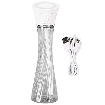 Humidificador USB, portátil, inalámbrico, pequeño, color de niebla fría, luz nocturna, humidificadores de escritorio silenciosos, espejo de maquillaje