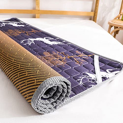 XJZHANG Colchón De Futón Plegable Japonés, Colchón De Suelo Grueso, Colchoneta De Tatami Doble Tamaño Queen King, Colchoneta Portátil para Dormir, Col