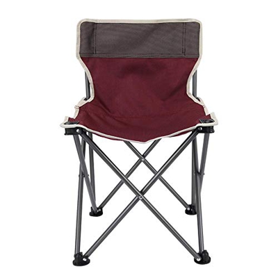 FMOPQ Silla Plegable portátil para Exteriores, Taburete de Asiento Rojo para Pesca, Camping, Playa, Picnic, Silla de Pesca