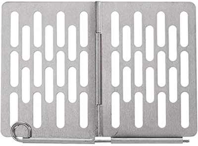 Gridiron Camp plegable y fácil de transportar de acero inoxidable Fire Grill BBQ placa de hierro para barbacoa, red mini ligera y compacta para el cam