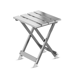 FMOPQ Silla Plegable Plateada, Mini portátil, Ligera, de aleación de Aluminio, para Viajes al Aire Libre, Ocio, cómoda Silla de Camping en oferta