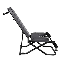 FMOPQ Silla de Mesa de inversión Uso doméstico Multifuncional Fitness Yoga Equipo de Ejercicio Plegable 150KG Resistente características
