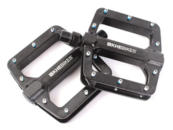 KHE MVP - Pedales BMX de aluminio, rodamientos de precisión, color negro, 9/16", eje CrMo, pins de acero, solo 458 g precio