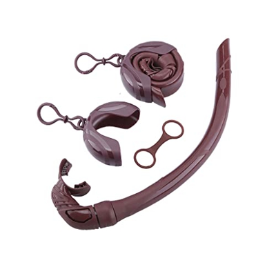VENNSDIYU Tubo de esnórquel, portátil, Flexible, reutilizable, lavable, para deportes al aire libre, deportes acuáticos, buceo, tubos de con caja de a