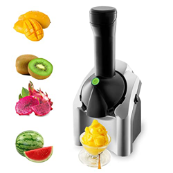 cakunmik Máquina de Helado Saludable, máquina de Sorbete eléctrico, Frutas domésticas, barriles de Postre congelados para Hacer postres con Helado de  precio