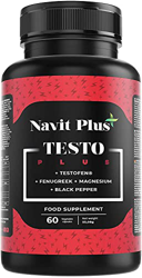 Navit Plus Testosterona musculación | Rendimiento y resistencia, dentro y fuera del gimnasio | Testosterona con Ginseng, Maca y Zinc | 60 Cápsulas. He precio