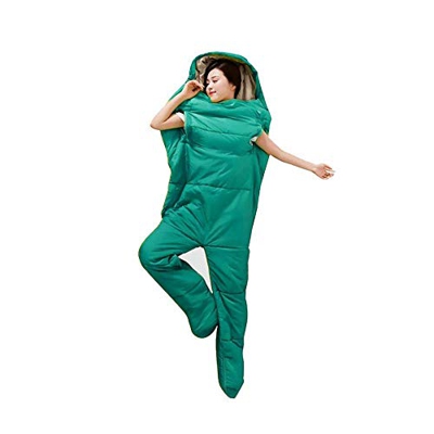 Saco de Dormir portátil para Acampar al Aire Libre, Manta de Viaje para Adultos/niños, 3 Estaciones, Clima cálido y frío, Saco de Dormir de Cuerpo Com