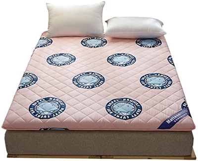 Colchón de futón de piso, colchón de dormir de tatami grueso de algodón Colchón enrollable plegable Cubrecolchón acolchado agradable para la piel para
