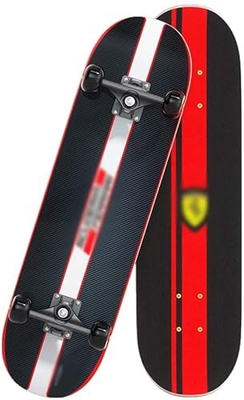 Xinduolei Skateboard, 7 Capas Maple Double Kick Cóncavo Deck, 28"x8 Pro Complets Standard Longboards, for Adolescentes Adultos Principiantes Niños Niñ