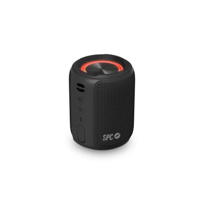 SPC Sound POWERPOOL – Altavoz inalámbrico portátil con Bluetooth, tamaño Compacto, aro con luz, 20 Horas de autonomía, 14W, Resistencia al Agua IPX7, 