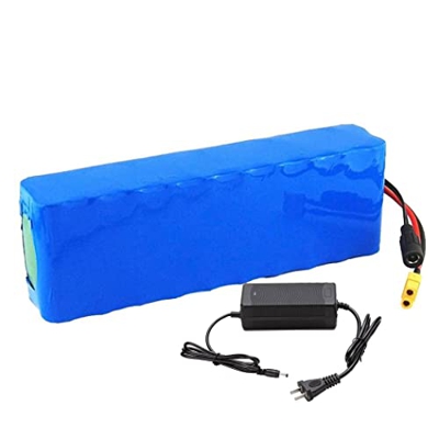 FREEDOH Batería Bicicleta Eléctrica De 36V Paquete Batería Iones Litio De 10 Ah con Cargador Y Enchufe XT60 Apto para Motor De Bicicleta Eléctrica De 
