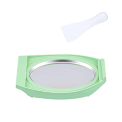 Máquina de yogurt salteada Mini máquina de hielo frito de hielo frito for niños frutas fritas fritas bandeja de hielo frito (Color : A, Size : 1) características