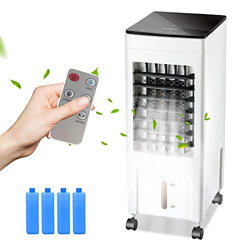 Ventilador de aire acondicionado de refrigeración, 8H 220v, versión de control remoto, purificador de pantalla táctil, enfriador de aire con tanques d en oferta