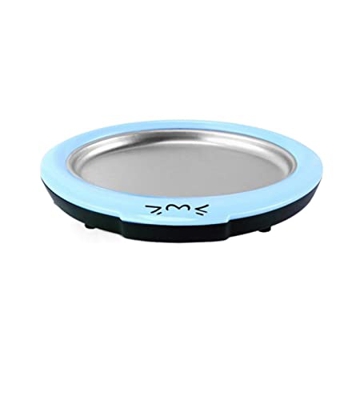 Mini fabricante de helados dibujos animados de hielo frito con pan de yogurt de yogurt de yogurt revuelto con 2 piezas de hielo frito pala de hielo (C