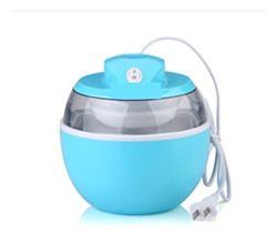 Hogar Bricolaje Ice Cream Machine Mini Máquina de helado suave y autosuficiente Totalmente automático 0.6L Máquina de helado de frutas for niños (Colo en oferta