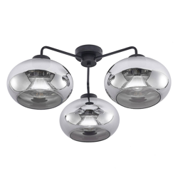 Lindby Navidia plafón, pantalla de vidrio humo en oferta